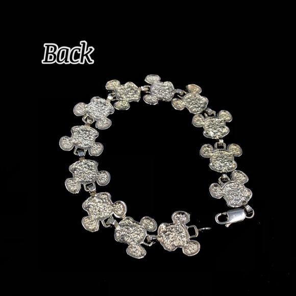 Sterling Silver Vintage Mickey Mouse Bracelet - Picture 5 of 8